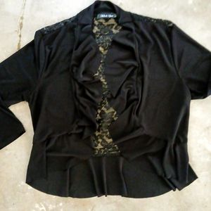 Michelle Lynn Black Lace over jacket. Size lg